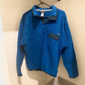 Patagonia Synchilla Fleece Snap-T Pullover Size men’s M Blue Sweater